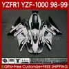 Motorfiets Lichaam voor Yamaha YZF R 1 1000 CC YZF-R1 YZF-1000 98-01 Carrosserie 82NO.13 YZF R1 YZFR1 98 99 00 01 1000CC YZF1000 1998 1999 2000 2001 OEM FACEERS KIT RODE VLAMES BLK