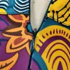 Женская летняя печать юбка Урожай цветочные африканские моды высокая талия кисточка классный скромный элегантный ретро Jupes Falads падение доставки 210309
