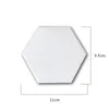 Tapis de dessous de verre en liège en céramique hexagonale créative chaude pour Table en bois décoration de la maison en céramique tapis de tasse FHL451-WLL