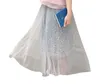 Skirts Shanghai Story Women's Tulle Plain Pleated Skirt Midi One Size Three-dimensional Embroidery Mesh Yarn