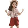 Mädchen Kleidung Dot T-shirt + Hosen Mädchen Sommer Kinder Casual Stil Trainingsanzug 6 8 10 12 14 210527