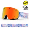 Nandn Snow Barn Skidglasögon Anfogging Dubbelskiktlins Double Layer Lins Q0107