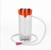 Vaso Bottiglia Narghilè Bong acrilico Set Shisha Cup Narguile Nargile Tubi d'acqua in plastica per fumatori con tubo leggero a LED Oil Rig