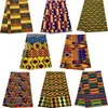 100% bomull D Real vax Afrika Ankara Skriv ut Kente Tyg Syklänning Tissu Patchwork Making Craft Loincloth Toppkvalitet 210702