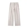 IEFB Autumn Wide-leg Mop Pants For Men Korean Streetwear Fashion Loose Straight High Rise Pants Casual Trousers 9Y3527 211112