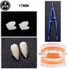 Party Decoration 2 Pairs Vampire Teeth Fangs Dentures Props Elf Ears Halloween Costume False Set DIY Decor9902124