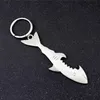 NEWRETRO Sleutelhanger Shark Bottle Opener Bar Tools Metalen Sleutelhanger Bierflessen Openers Draagbare Keuken Creatieve Gift Barware RRD12867