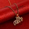 Ethiopie Amharic Name Necklace Personnalisez vos propres colliers pour femmes