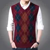 Gilet da uomo Abbigliamento Marchio Maglione senza maniche Gilet pullover da uomo Scollo a V Maglioni slim fit Maglia Maglioni casual autunnali Homme