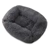 Прямоугольная форма длинная плюшевая собака кровать против скольжения Botton теплый зимний щенок подушки коврик для домашних животных для маленькой большой собаки диван 210915