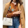 Fall Winter Women knit Cardigan Floral Embroidery Long Sleeves Casual Chic Women Sweaters Winter Clothes 210709