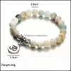Perles, brins bracelets bijoux de haute qualité naturel yoga chakra mala bracelet lotus femmes perles charme fait à la main pour bracelet de faveur de fête