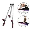 3 Bar Leg Stretcher Adjustable Split Stretching Machine Ab Rollers Stainless Steel Home Gym Yoga Dance Exercise Flexibility Training Equipment Ballet Martial Arts