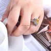 Women Zircon diamond Ring Band Finger Fashion Jewelry Luxury Zircon Engagement Gemstone Rings for woman Lover Valentine's Day Gift Will and Sandy