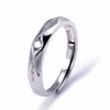 2 adet Gümüş Renk Onun Kraliçesi Onun Kral Moda Çift Lover Promise Ring Yüzük Kadınlar Için Adam Unisex Gümüş CZ Düğün Takı X0715