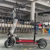 O scooter elétrico do dobrável do motor de 800W do pneu de 10 polegadas com assento adota a parte dianteira da absorção do choque de alumínio da liga de alumínio