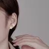 한국어 새로운 유행은 회전 할 수있는 풍차 모양 상감이 눈부신 지르콘 귀 스터드 매력 숙녀 귀걸이 쥬얼리 여성을위한 비정상적인 선물