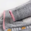 Meninas roupas outono primavera crianças suéteres meninas cardigan arco-íris padrão de manga comprida bordado outerwear crianças knit 211023