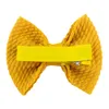 New 2.5 "Baby Bows Nylon Headband, Kids Girls Knotbow Fasce elastiche Bambino Waffle Bow con clip Forcine Copricapo