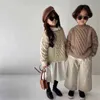 秋の到着の男の子と女の子のファッションニットセーター子供韓国のデザイン211201