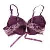 Set di reggiseni 2021 Reggiseno push up sexy e set di slip in pizzo da donna Biancheria intima senza cuciture 32/34/36/38 B C per donna