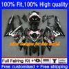 Injection Mold Bodys For SUZUKI GSXR1000 K5 GSX-R1000 05 06 Motorcycle Bodywork 26No.56 GSXR 1000CC 1000 CC 2005 2006 GSXR-1000 Black flames 2005-2006 OEM Fairing