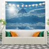 Tapestries Blue Sky Clounds Scenery Tapestry Vintage Exotic Summer Plant Nature Frame For Bedroom Pography Wall Decor