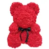 Sevgililer Günü Hediyesi 25 cm Kırmızı Gül Teddy Bear Çiçek Yapay Dekorasyon Noel Hediyeleri Kadınlar Hediye1