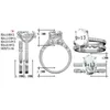 Luxury High Carbon 9 mousserande AAAAA + ovala vigselringar Toppkvalitet 925 Sterling Silver 9 * 13 mm Egg Cz Kvinna Ringar Set