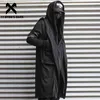 11 BYBB'S DARK Wizard Cape Cloak Falso due uomini Giacca Punk gotico Streetwear Cappotti Funzione tattica Felpa con cappuccio Giacca a vento 210811