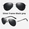 Occhiali da sole polarizzati da uomo classici in alluminio e magnesio occhiali da sole da guida full frame 4 colori 1306