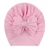 Akcesoria do włosów 2023 Baby Toddlers materiał łuk turban czapka czapka bowknot po rekwizyty