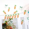 Bookmark Cute Radish Shape Paper Clips Pure Color Fresh And Versatile Small Bookmarks Student Decorations