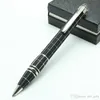 Partihandel Högkvalitativ harts / Matel Ballpoint Pen Office Student Black Ink 0.7mm NIB Pennor