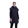 Bureau court Femmes Down Veste Lady Manteau matelassé Coton Hood Parka Fluff Vest Vêtements Utral Lisse Léger Top 17-32 211008