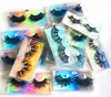 8D Faux Mink False Eyelash Natural Long Thick 25mm Fake Eye Lashes Laser Carrier Paper Packaging Box