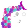 Balloon chain set 12 inch mermaid tail latex balloons birthday party decoration Supplies 7 colors 20 21