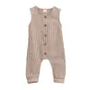 0-18M Baby Clothes Plaids Romper Summer Newborn Sleeveless Jumpsuit Baby Boy Overall Unisex Girl Outfits 20220221 H1