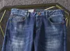 Autumn Mens Jeans Designer Top Quality Blue Skinny Fit Fashion Slim-leg PPants High Street Destroyed Biker Business Leisure Denim 258t