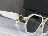 Quadratische Piloten-Sonnenbrille für Herren und Damen, 2228 Gold, Schwarz/Dunkelgrau, Sonnenbrille, Gafas de Sol, UV-Schutz, Brillen mit Box