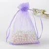 17x23cm Mixed Color Drawable Organza Jewelry Bags Embalagem Para Presente Christmas /Wedding Gift Bag100pcs/lot Wholesale
