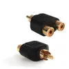 Jack RCA Y Splitter Cavo audio video AV Adattatore per spina Convertitore da 1 maschio a 2 femmine