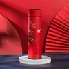 Sublimation Mugs Retro Chinese Style Thermo Bottle Cup Smart Temperature Display Potable Heat Hold Vacuum Flask For Thermos Mug Cups