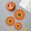 Matten Pads Sonnenblume Tischsat Japanische Wärmeisolation Rutschfeste Pad Estisch Matte Kaffeetasse Geschirr Küche Dekor