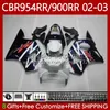 Honda CBR900 CBR954 RR CBR 954 900 RR CC 2002-2003 BODY 61NO.14 CBR954RR CBR 900RR 954RR 900CC 02 03 CBR900RR CBR954-RR 2002 2002 페어링 어두운 파란색