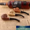 Resin Wood Smoke Pipe Creative Carving Cigarette Holder Pot Potable Handheld Tobacco Pipe Bent Filter Smoking Tools For Men Gift Factory price expert design Quality