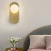 Moderne Led Wall Lamp Glass Gold Lighting SCONCES LIVEN SLAAPKAMER BADAGGRAPTER RESTASTER RESTANT DINENDE INDOR HOME Decoratie Licht