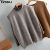 cashmere Spring Sweater Vest Women O-Neck Knitted Vest Female casual tank tops Sleeveless Twist knit pullovers 210714