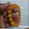 Bedelarmbanden Sieraden Topkwaliteit Baltische Amber Ronde Kralen Armband Voor Ketting Maken Drop Levering 2021 6tzoy