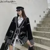Joinyouth Mode Pullover Oversize Harajuku Strickjacke Herbst Frauen Kleidung Lose Koreanische Plus Größe Mäntel Sueter Jacke Weibliche 211011